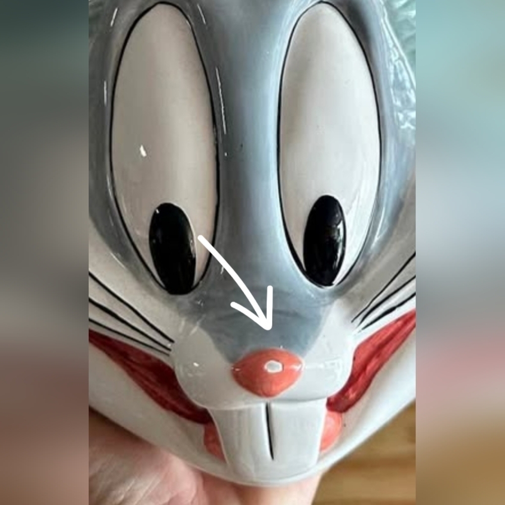 Vintage Bugs Bunny NY Statue Of Liberty Cookie Jar Looney Tunes 14 1996 - Picture 3 of 3